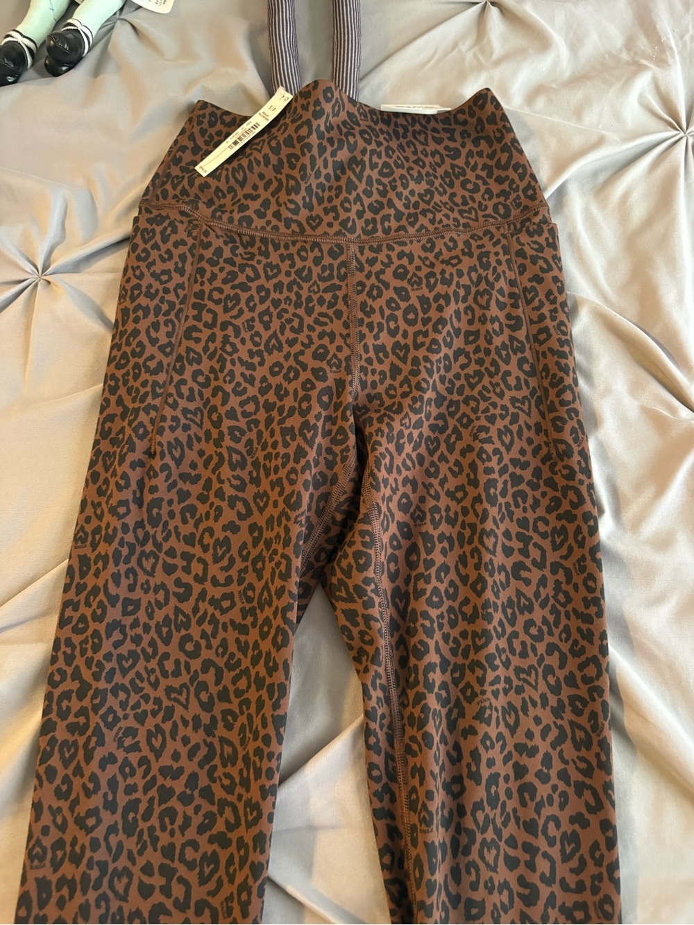 Victoria Secret Pink Leopard Print Brown Leggings